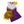 Load image into Gallery viewer, Cheer Uniform Skort Set- Purple/Yellow