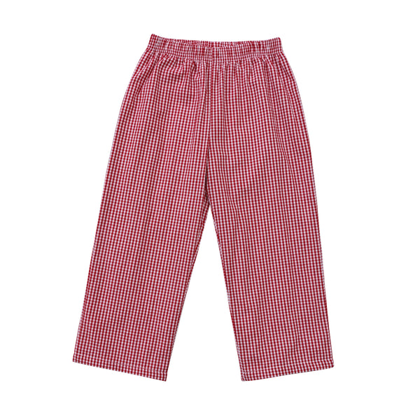 Pants- Red Gingham