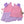 Abby Bow Back Short Set- Pink Stripe/Lavender