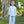 Load image into Gallery viewer, Thomas Pants Set- Mint Stripe & Blue