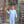 Load image into Gallery viewer, James Romper- Cornflower Blue Stripe
