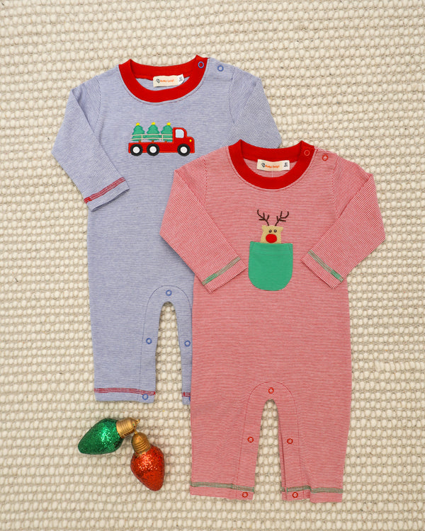 Trio Christmas Tree Delivery Romper
