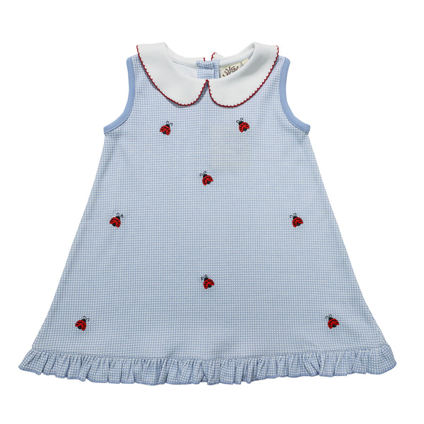 Mini Embroidery Ladybug Dress