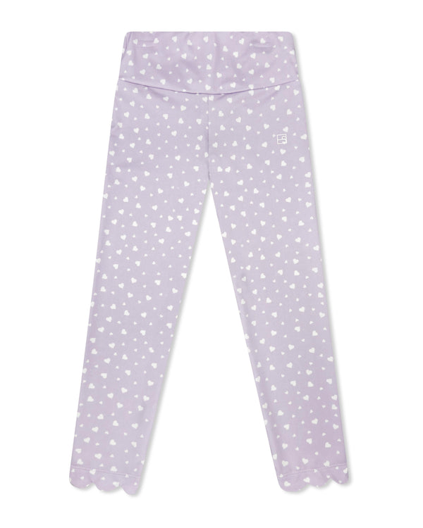 Sadie Scallop Legging- Be Mine