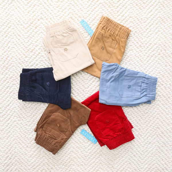 Charlie Pull on Pant- Navy Twill