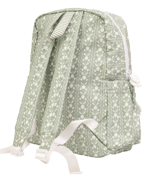 Sage Floral Backpack- Large