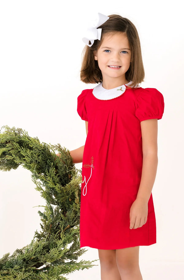 Eloise Dress High Point Red Corduroy- Merry