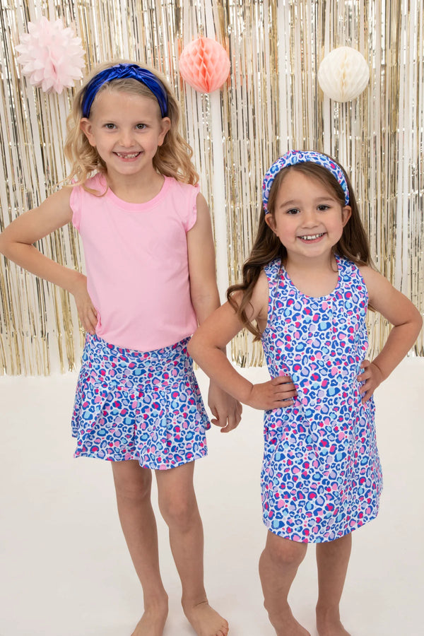 Leopard Chic Izzy Tennis Dress- W/ Shorts