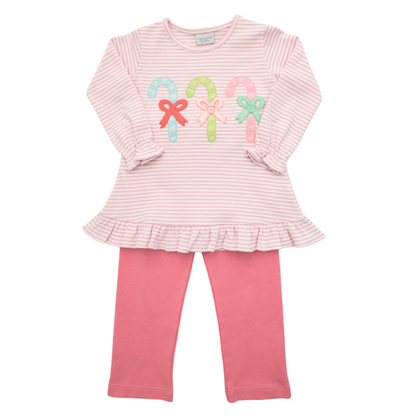 Pastel Candy Canes Tunic Set