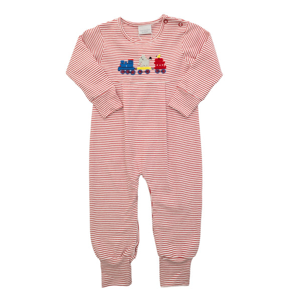 Animal Train L/S Romper