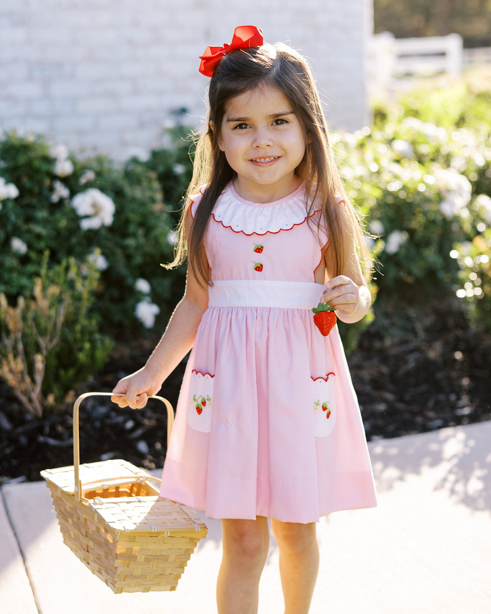 Savannah Strawberry Dress – Smock Candy