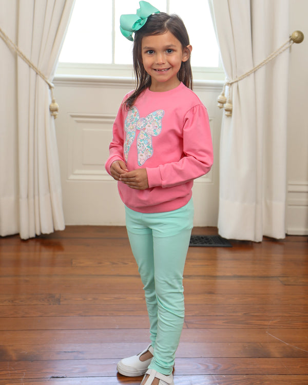 French Terry Pullover- Bow