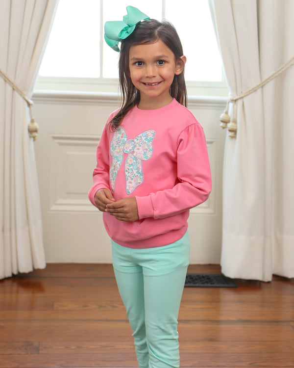 French Terry Pullover- Bow
