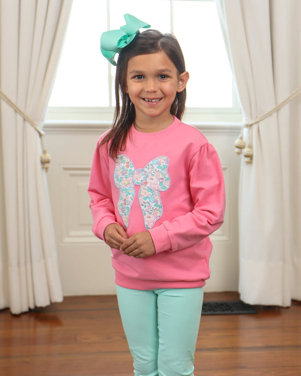 French Terry Pullover- Bow