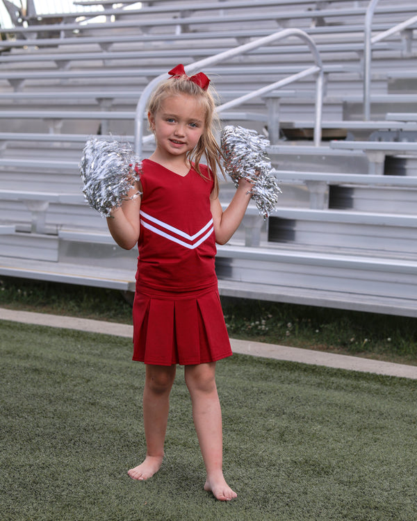 Cheer Uniform Set- Crimson