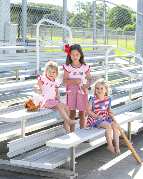 Baseball Pocket Ruffle Short Set