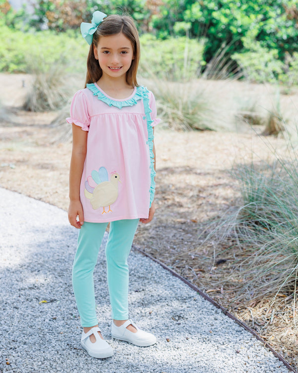 Turkey Ruffle Pants Set