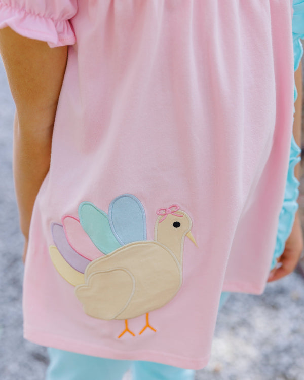 Turkey Ruffle Pants Set