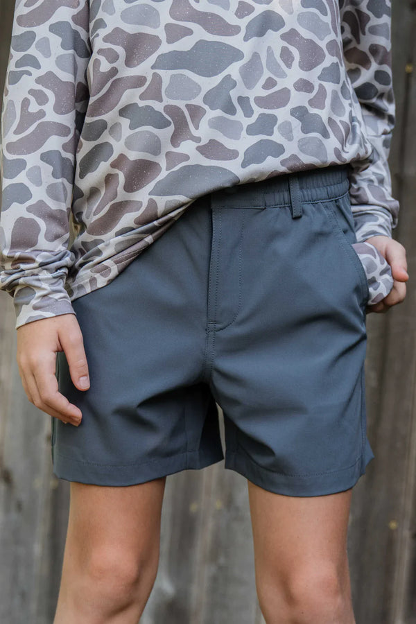 Youth Everyday Short- River Rock Grey