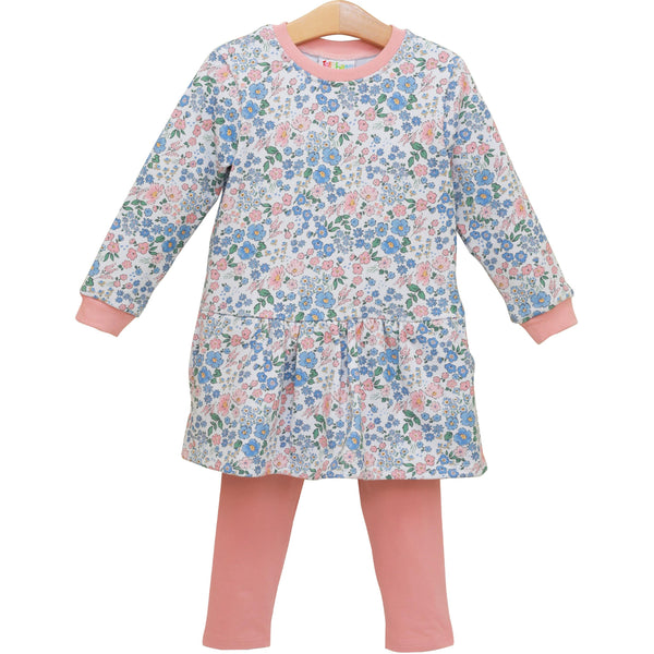 Autumn Blooms French Terry Tunic Set