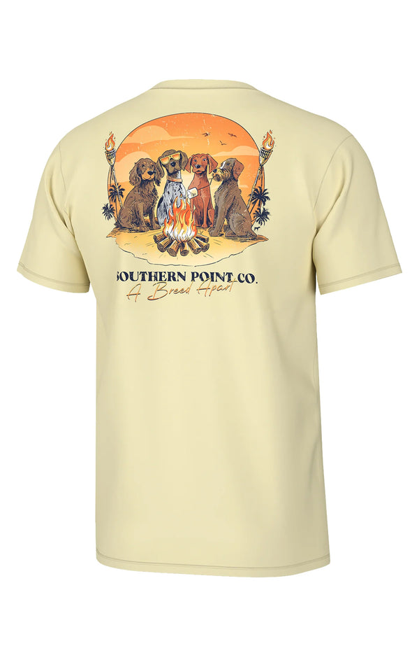 Youth Bird Dog Bonfire Tee- Sunlight