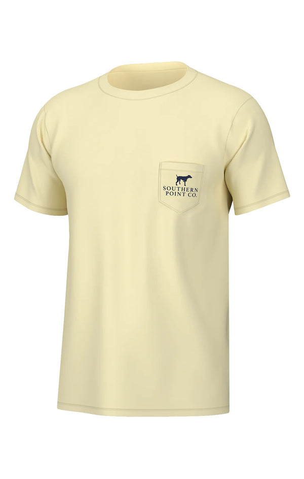 Youth Bird Dog Bonfire Tee- Sunlight