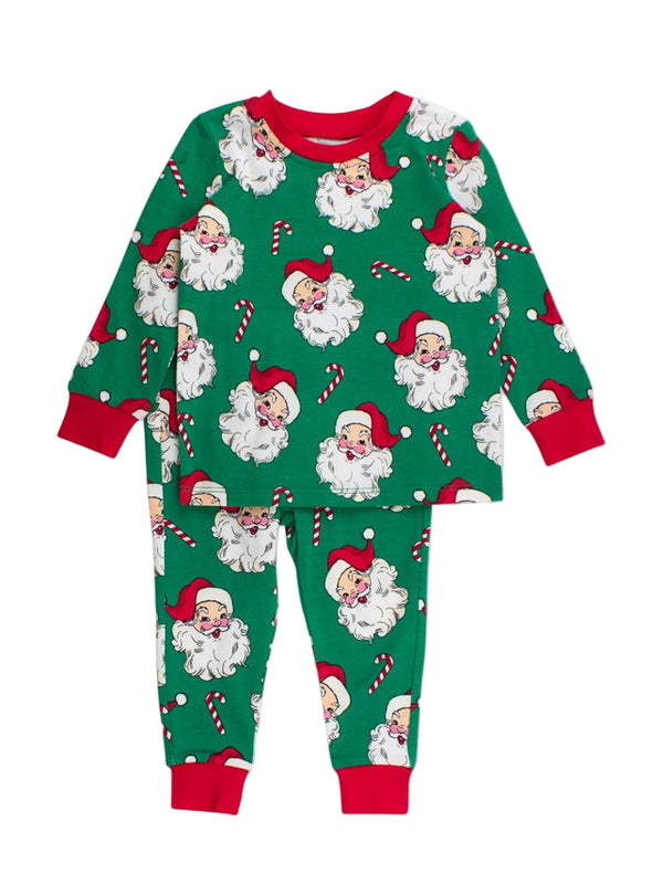 Green Santa Joy L/S Pajama Set