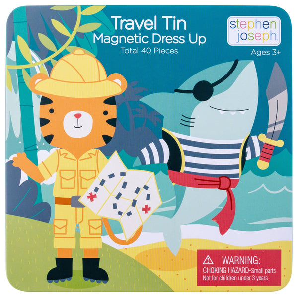 Travel Tin Magnetic Dress-Up: Shark/Tiger