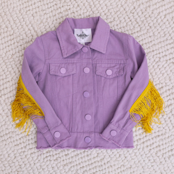 Purple Fringe Jacket