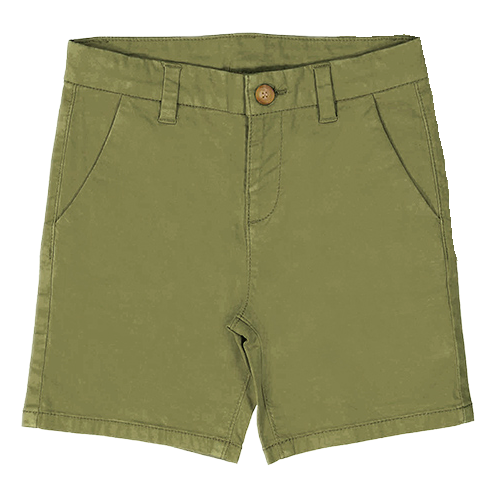 Basic Twill Chino Shorts- Jungle