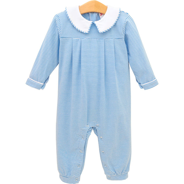 Henry Romper - Cornflower Stripe