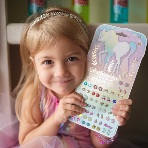 Whimsical Unicorn Sticker Earrings- 30 pairs