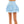 Poplin Ruffled Skirt (Baby Blue)- Women's