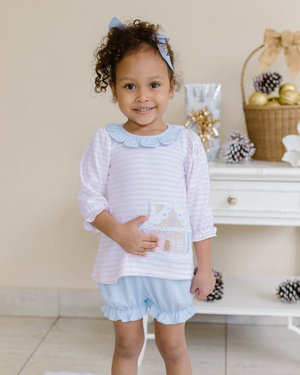 Gingerbread Reagan Knit Bloomer Set