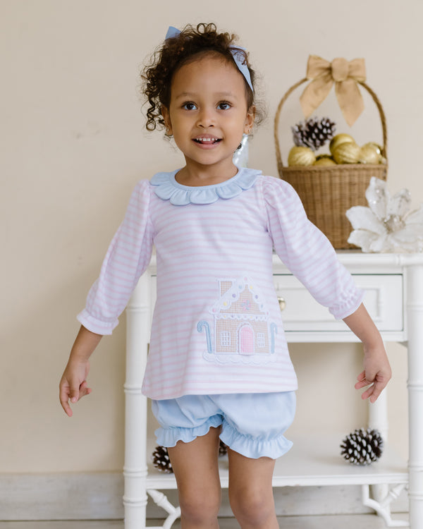 Gingerbread Reagan Knit Bloomer Set