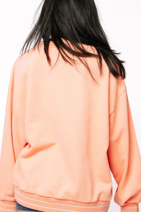 Peach Doodle Dog Sweatshirt- (Women's)