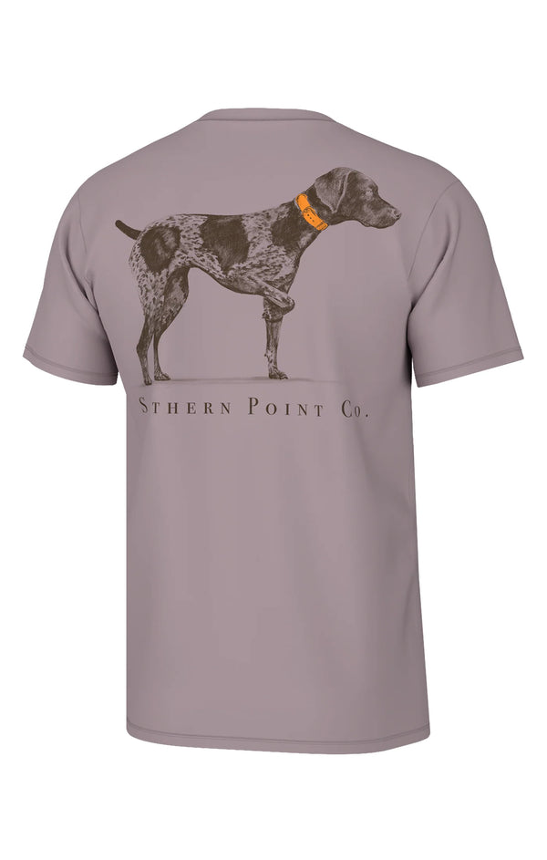 Youth Greyton Detail Tee- Elderberry