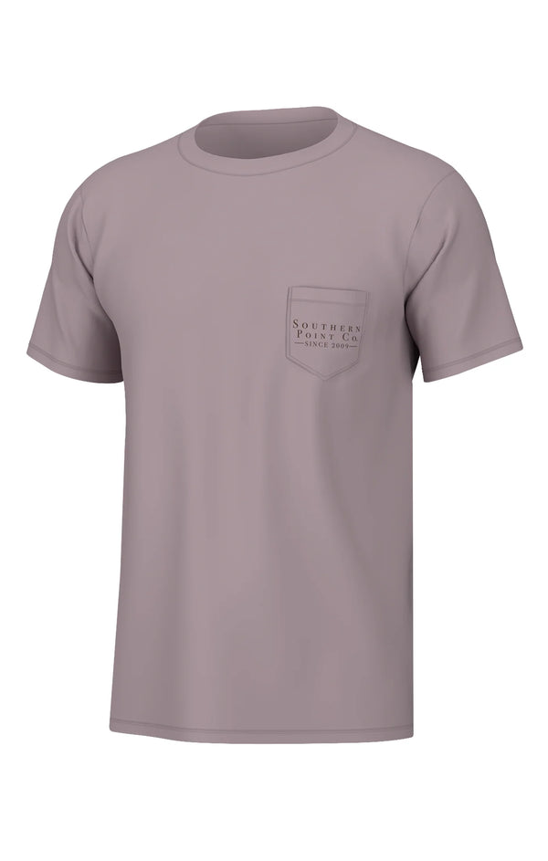 Youth Greyton Detail Tee- Elderberry