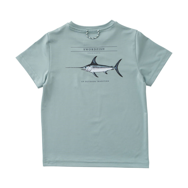 Pro Performance Swordfish Shirt- Blue Surf