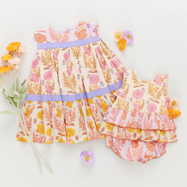 Krista Dress- Gilded Floral Mix