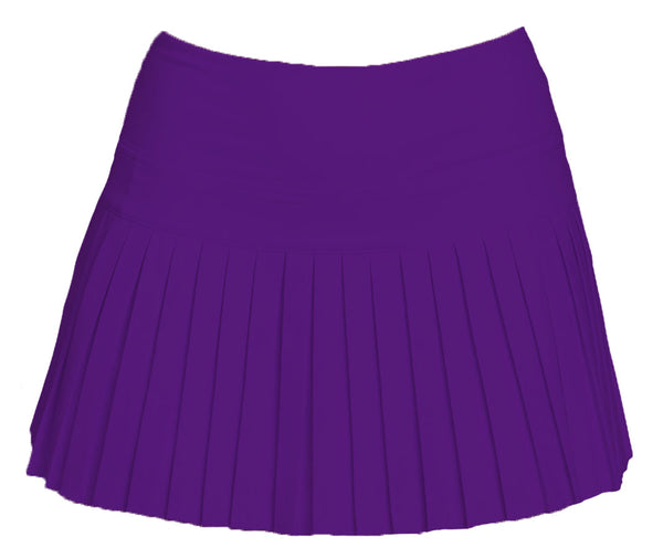 Mini Pleated Skort- Solid Purple
