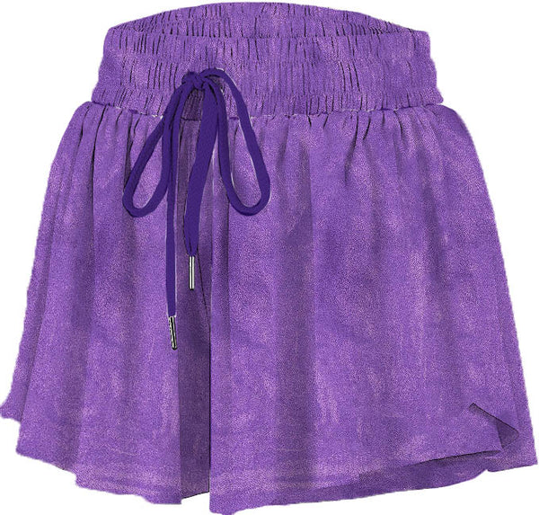 Shimmer Butterfly Short- Purple