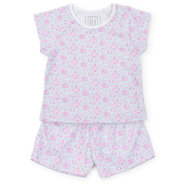 Emery Short Set- Sandcastles Pink