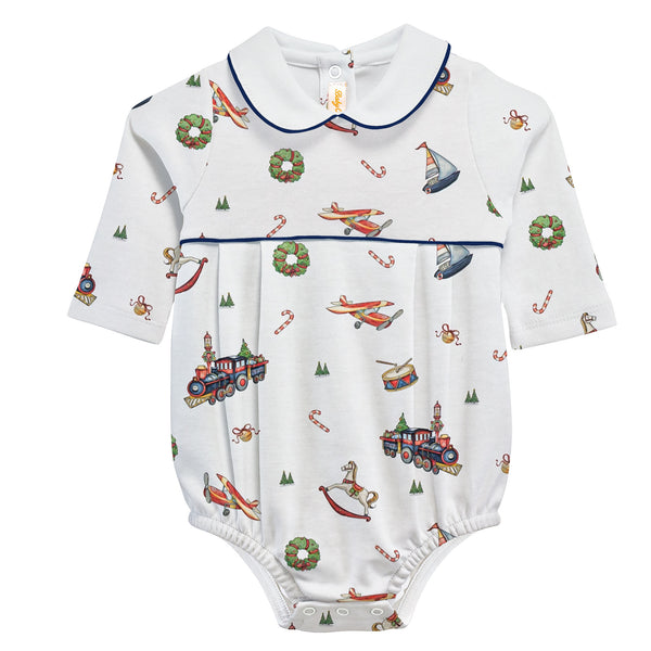 Christmas Toys Printed Bubble W/ Round Collar