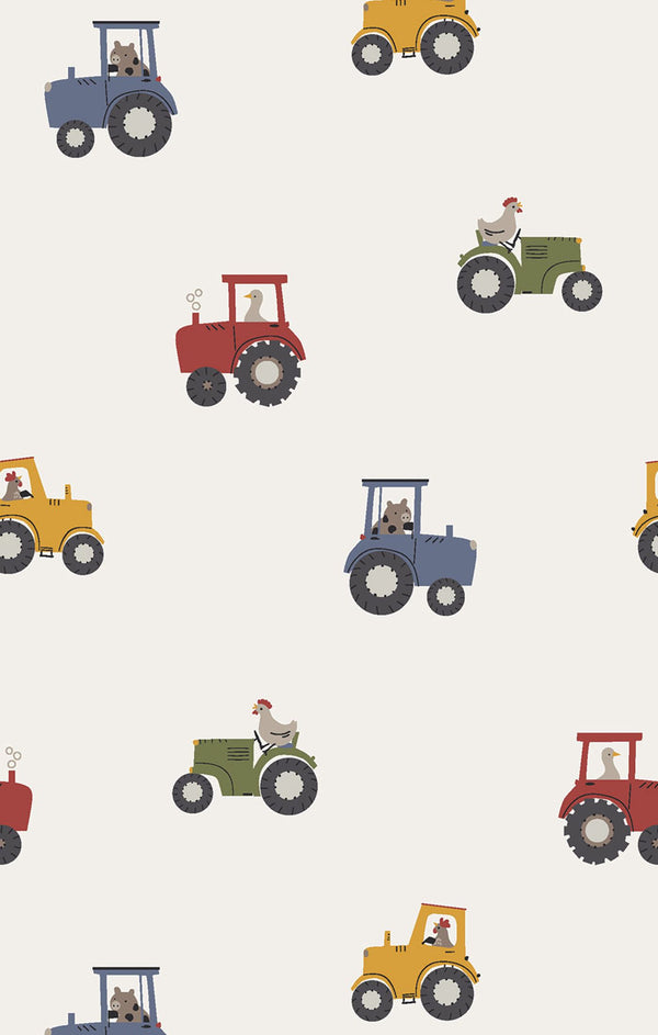 Mini Tractors Swaddle Blanket