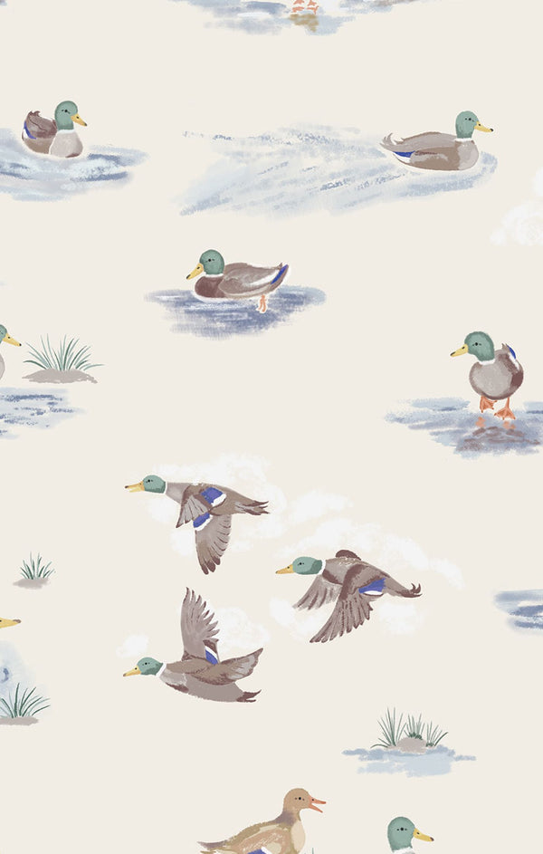Migrating Mallards Swaddle Blanket