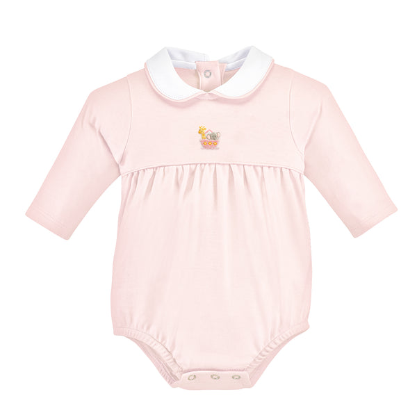 Noah's Ark Bubble W/ Round Collar- Pink