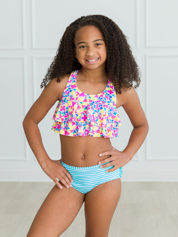 Flounce Bikini- Vibrant Neon