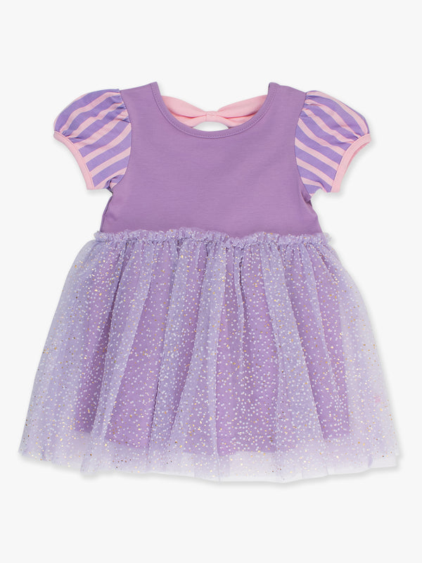 Princess Bow Twirl Dress- Amethyst Princess