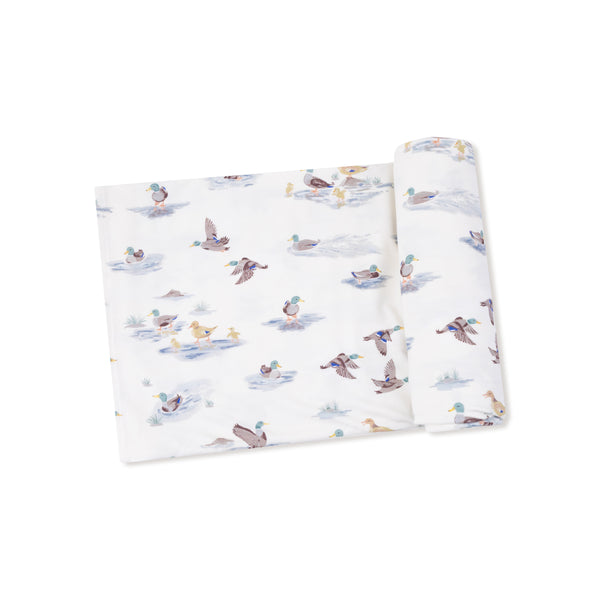 Migrating Mallards Swaddle Blanket